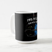 諦めるな – レジリエンスジムモチベーション コーヒーマグカップ (正面左)