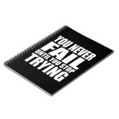 諦めるまで失敗はしない ノートブック (左側)