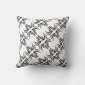 諸侯と婦人のアラムモパターン(の模様が)あるロー クッション (裏面)