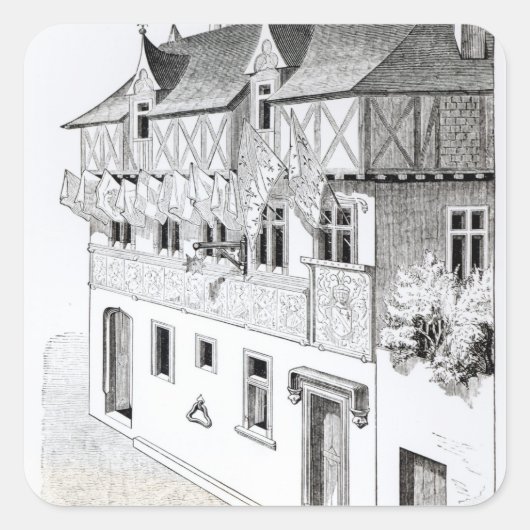 諸侯と男爵は「白磁の窓を作る」 スクエアシール (正面)