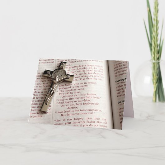 諸侯祈りの言葉グリーティングカード カード (正面)