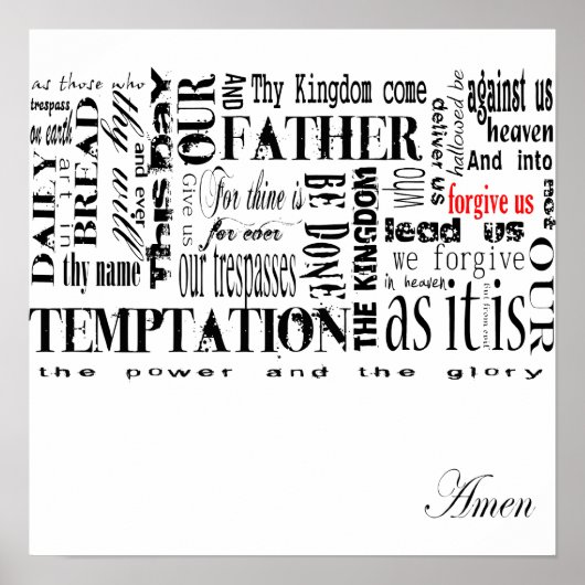 諸侯祈りの言葉 ポスター (正面)