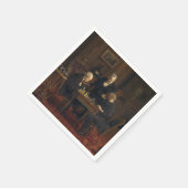 諸君遊チェスのゲーム（トーマス・エイクンズ） スタンダードカクテルナプキン (角)