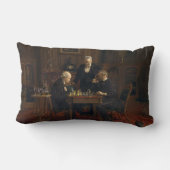 諸君遊チェスのゲーム（トーマス・エイクンズ） ランバークッション (裏面)