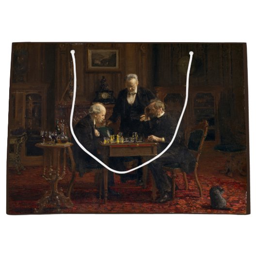 諸君遊チェスのゲーム（トーマス・エイクンズ） ラージペーパーバッグ (正面)