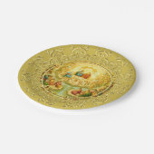 諸聖人の祝日の宴会日のパーティーのお祝い ペーパープレート (アングル)