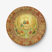 諸聖人の祝日の宴会日のパーティーのお祝い ペーパープレート (正面)