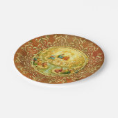 諸聖人の祝日の宴会日のパーティーのお祝い ペーパープレート (アングル)