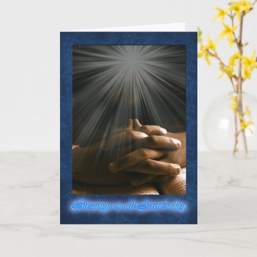 諸聖人の祝日 カード (黄色い花)