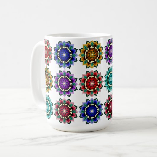 諸色の曼荼羅 コーヒーマグカップ (正面左)