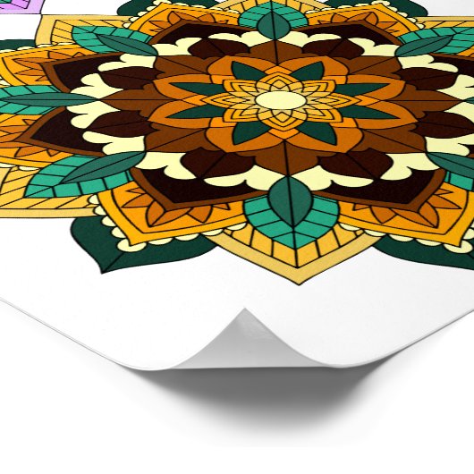 諸色の曼荼羅 ポスター (角)