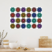 諸色の曼荼羅 ポスター (キッチン)