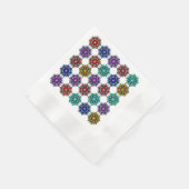 諸色の曼荼羅 縁ありカクテルナプキン (角)