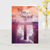 諺からの宗教的勇気付けられる聖なる書物、 経典 カード (黄色い花)