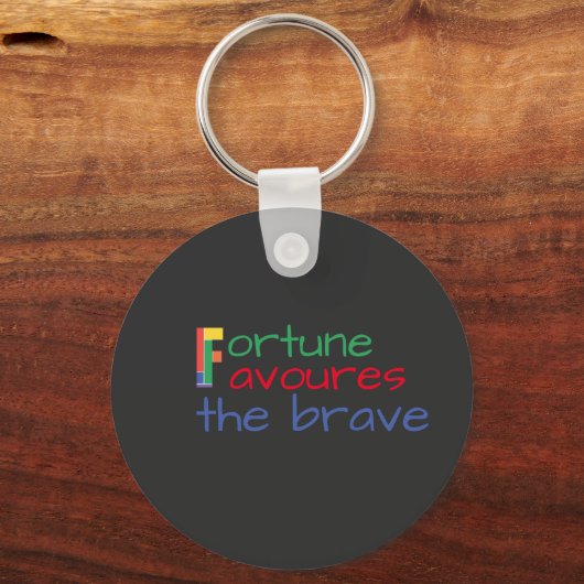 諺ことわざは勇士を好む キーホルダー (正面)