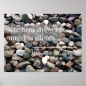 諺その答え最高のは沈黙のポスターである ポスター (正面)