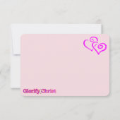 諺の甘い友情のラベンダーのメッセージカード 出欠カード (裏面)