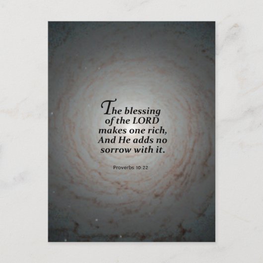 諺の10:22 ポストカード (正面)