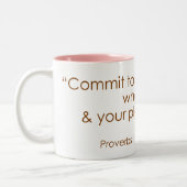 諺の16:3 ツートーンマグカップ (左)