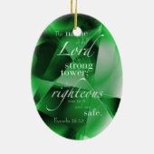 諺の18:10 セラミックオーナメント (裏面)