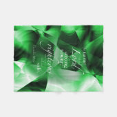 諺の18:10 フリースブランケット (正面(横))