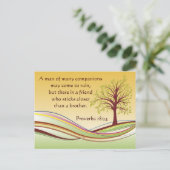 諺の18:24 ポストカード (スタンド正面)