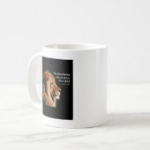 諺の28:1 コーヒーマグカップ (正面左)