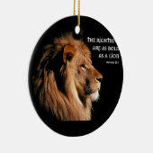 諺の28:1 セラミックオーナメント (右)