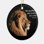 諺の28:1 セラミックオーナメント (左)