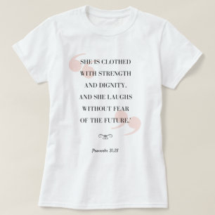 諺の31:25の♥ Tシャツ