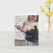 諺の31:25のnotecard カード (黄色い花)