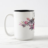 諺の31:25彼女は強さで着ます ツートーンマグカップ (左)