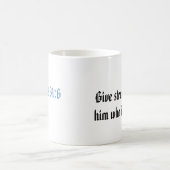 諺の31:6 "強い飲み物"特色にするコーヒー・マグ モーフィングマグカップ (中央)