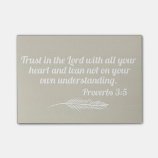 諺の3:5のポスト・イット ポストイット