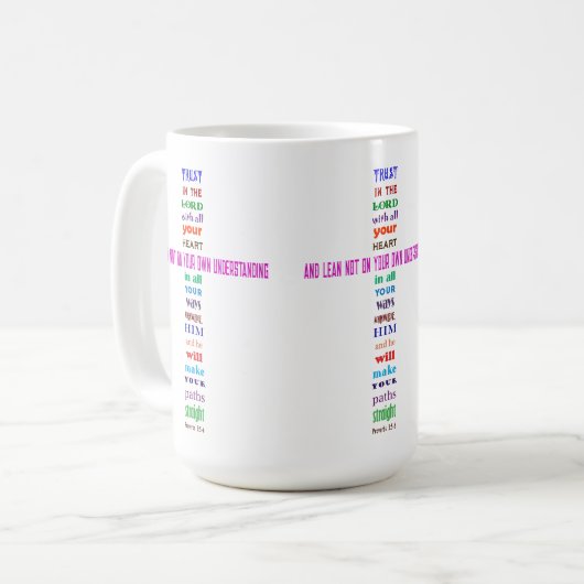 諺の3:5 - 6つ- 15のoz。 マグ (正面左)