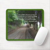 諺の3:5 - 6人のクリスチャンの聖書の詩ポスター マウスパッド (マウス)