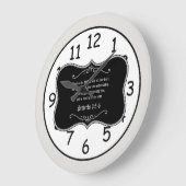 諺の3:5 - 6冊の聖書の詩のカスタムなキリスト教のギフト ラージ壁時計 (傾斜)