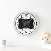 諺の3:5 - 6冊の聖書の詩のカスタムなキリスト教のギフト ラージ壁時計 (ホーム)