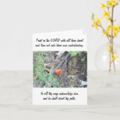 諺の3:5 - 6 カード (黄色い花)