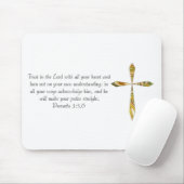 諺の3:5 - 6 マウスパッド (マウス)