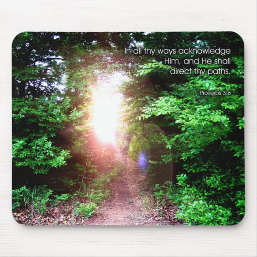 諺の3:6 -マウスパッド マウスパッド (正面)