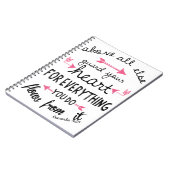 諺の4:23ノートかジャーナル ノートブック (左側)