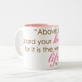 諺の4:23 ツートーンマグカップ (正面左)