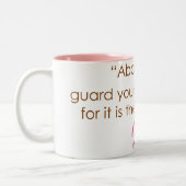 諺の4:23 ツートーンマグカップ (左)