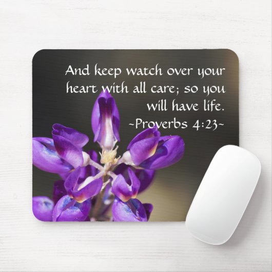 諺の4:23 マウスパッド (マウス)