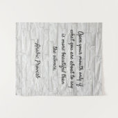 諺ウィズダム引用文タペストリー タペストリー (正面(横))