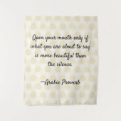 諺ウィズダム引用文 タペストリー (正面)