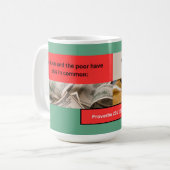 諺メッセージ – 箴言22-2 -クラシック コーヒーマグカップ (正面左)