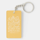 諺強さ及び威厳で着る31個のギフト- キーホルダー (裏面)