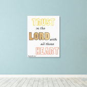 諺聖なる書物、 経典の主への信頼 キャンバスプリント (インサイチュ (ウッドフロア))